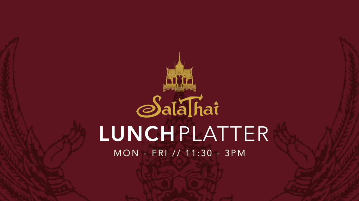 SalaThai Lunch Platter Video Thumbnail