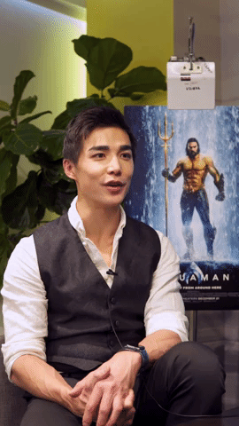 Ludi Lin Aquaman Press Interview Instagram Story