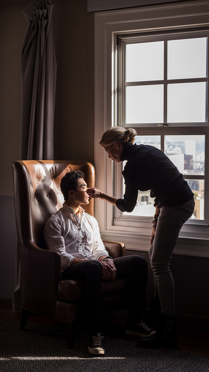 Ludi Lin Aquaman Premiere Getting Ready